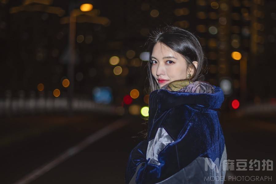夜景模特