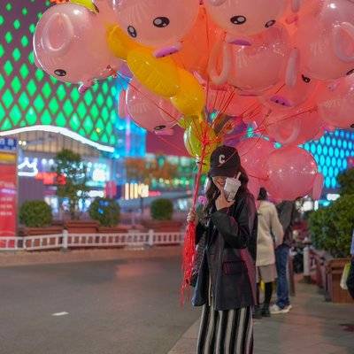 夜景模特