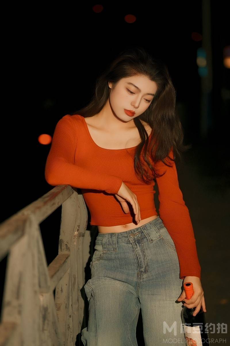 夜景模特