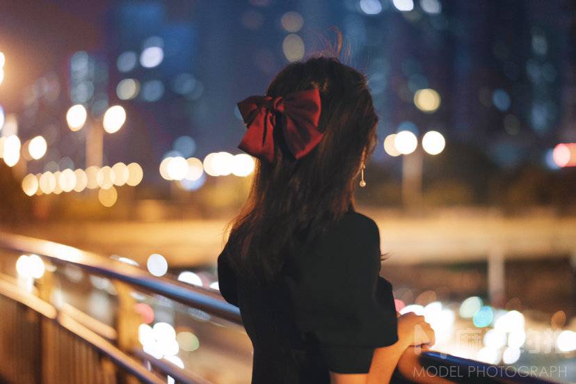 夜景模特