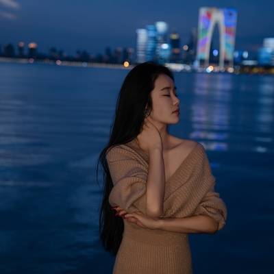 夜景模特