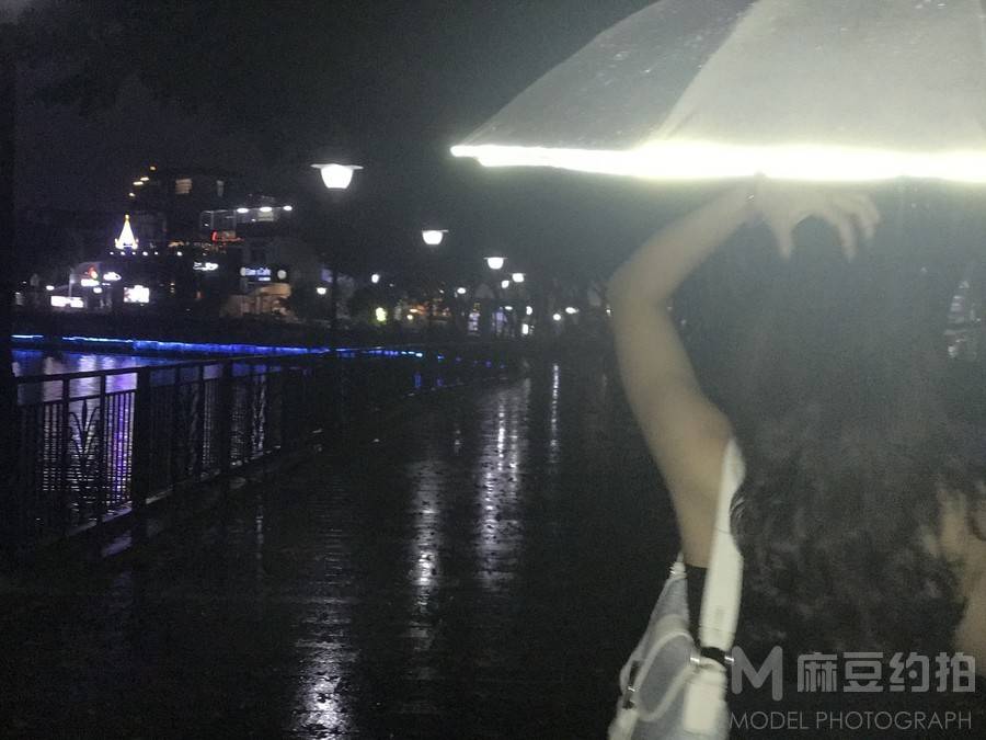 夜景模特