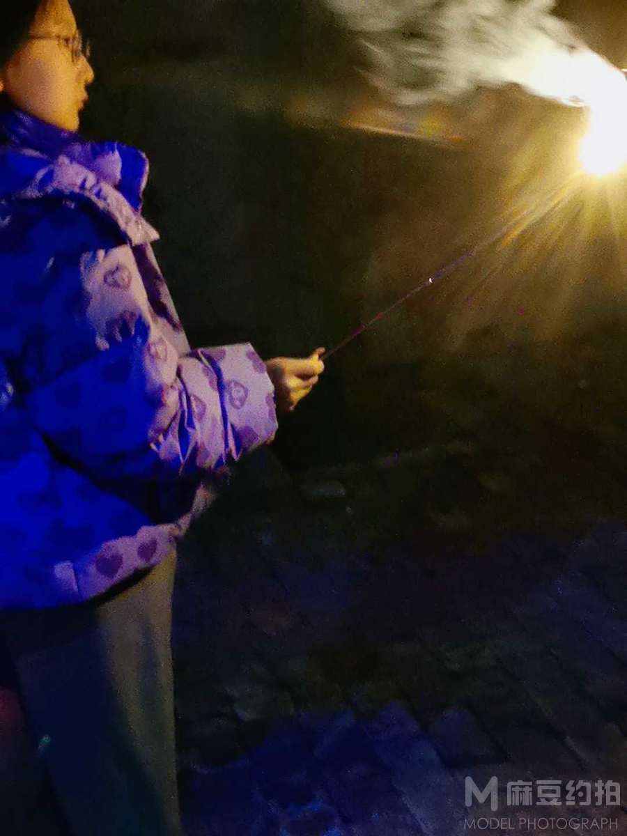 夜景模特