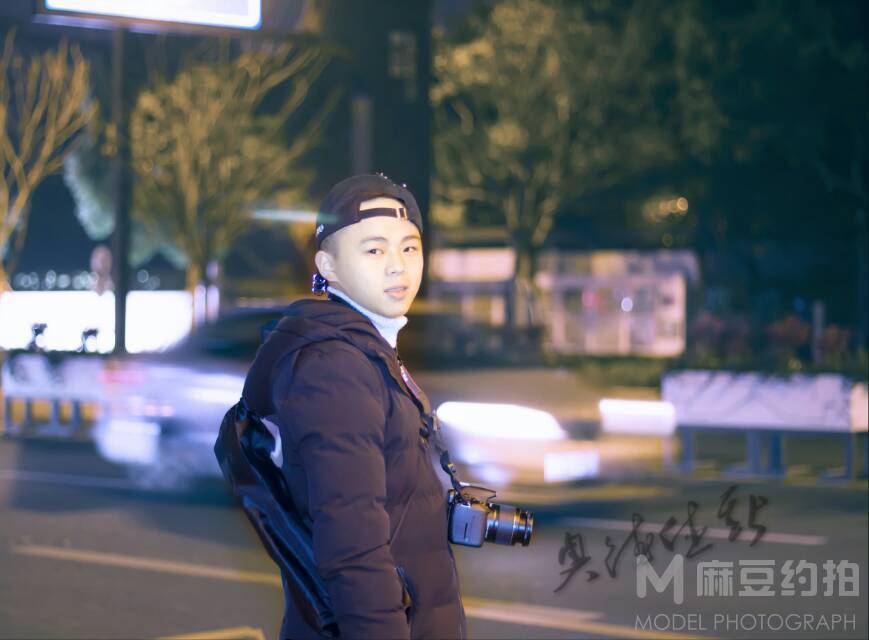 夜景模特
