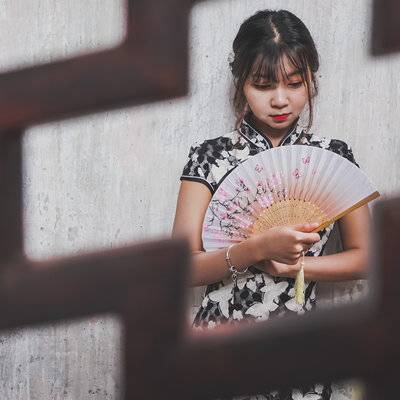 黑白模特