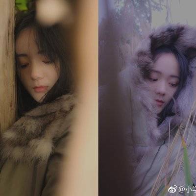 黑白模特
