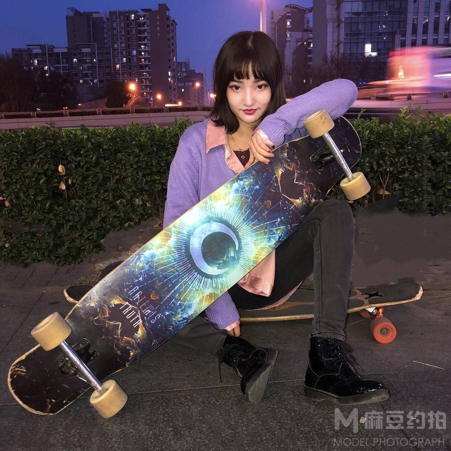 夜景模特