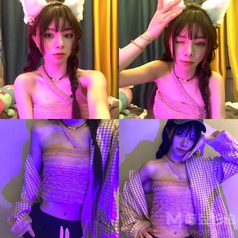 黑白模特