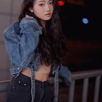 夜景模特