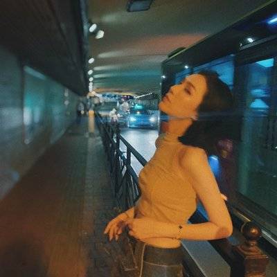 夜景模特