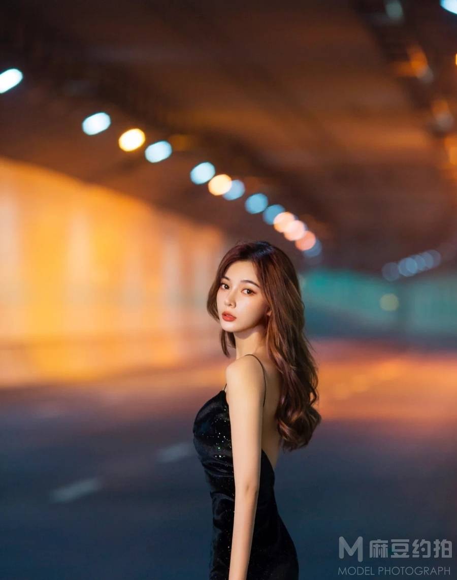 夜景模特