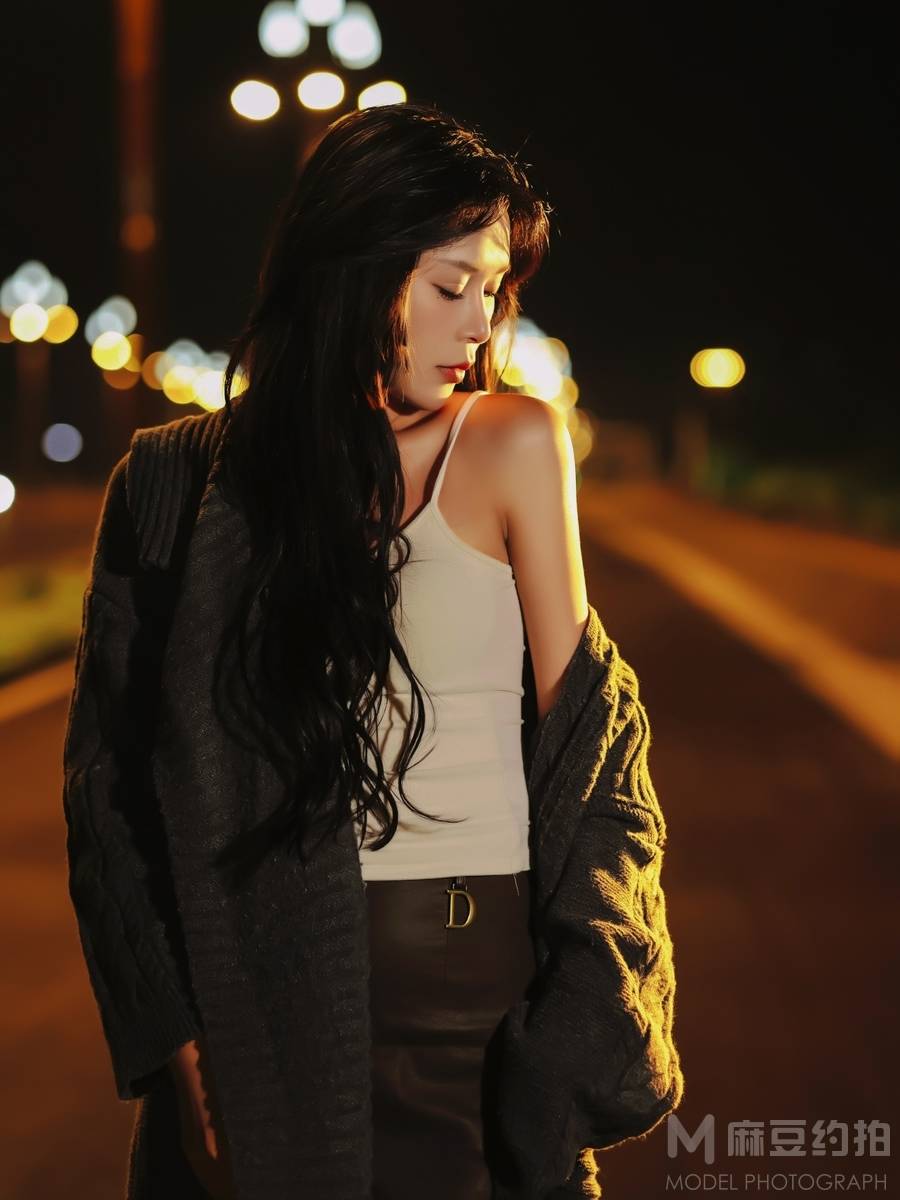 夜景模特