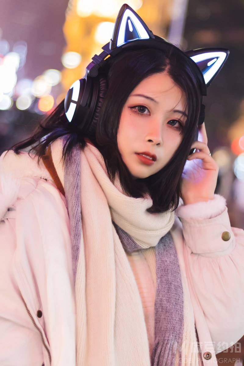 夜景模特