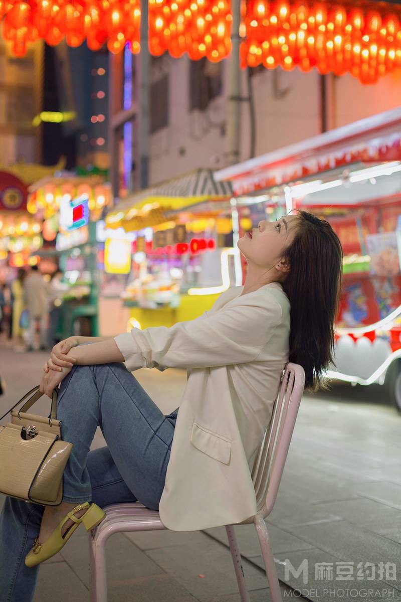 夜景模特
