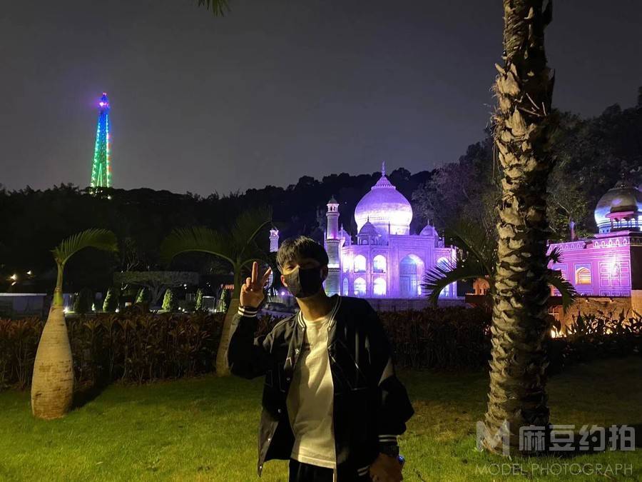 夜景模特