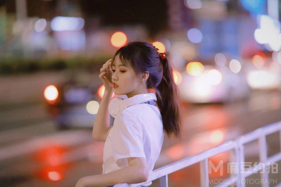 夜景模特