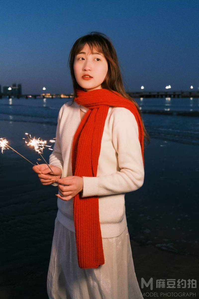 夜景模特