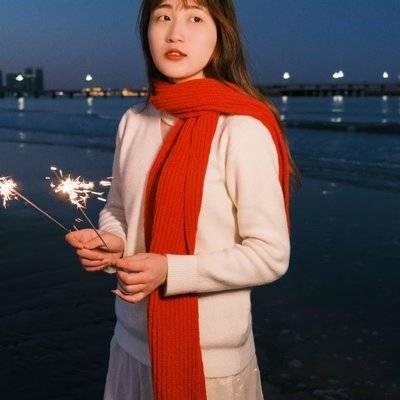 夜景模特