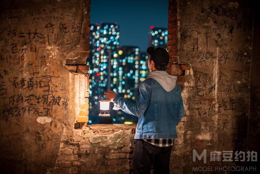 夜景模特