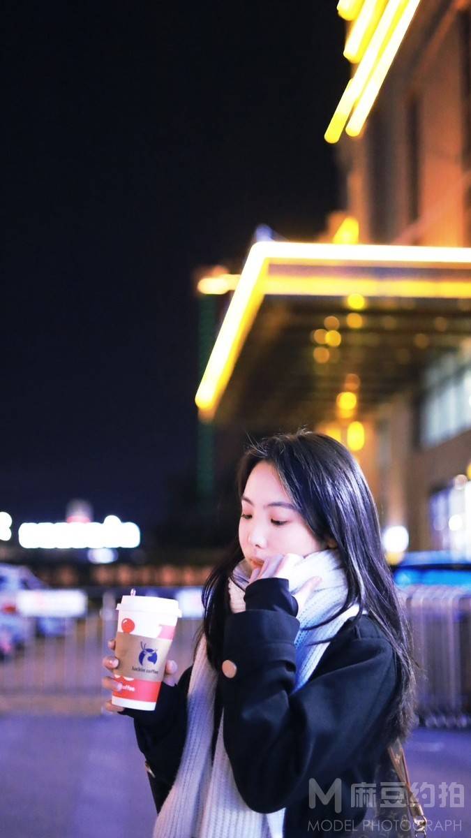 夜景模特