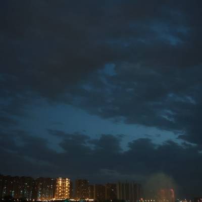 夜景模特