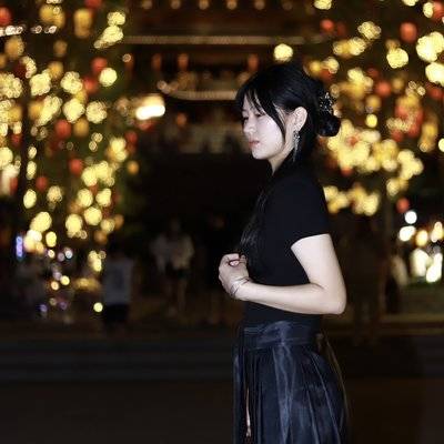 夜景模特