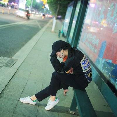 夜景模特