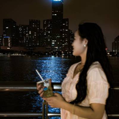 夜景模特