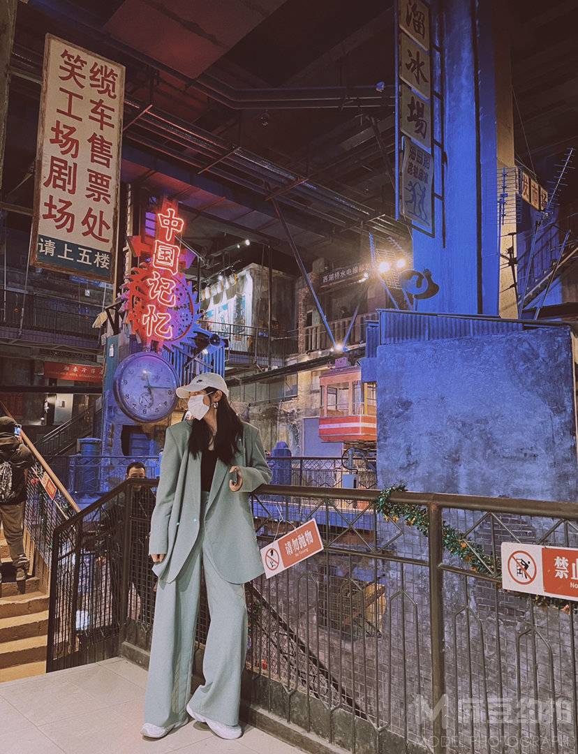 夜景模特