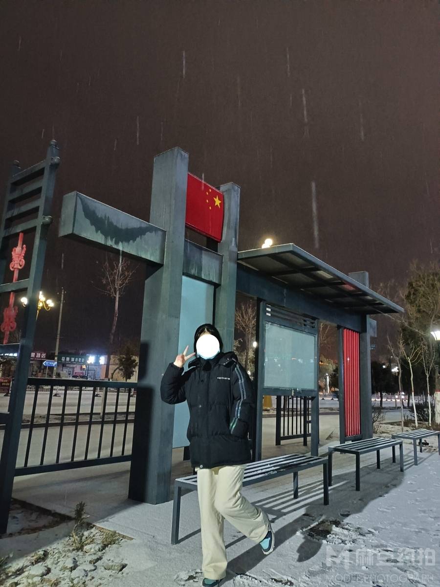 夜景模特