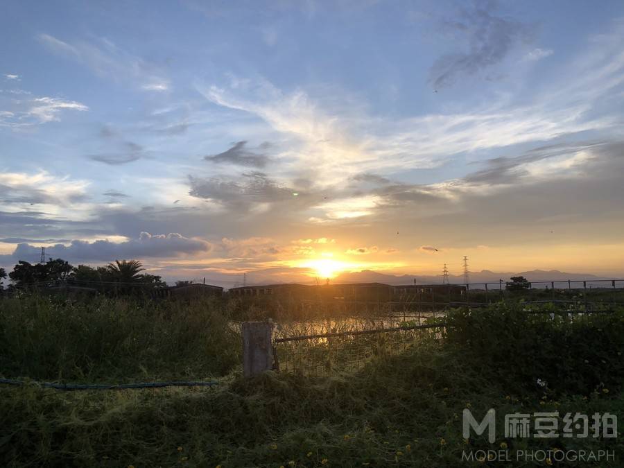 夜景模特