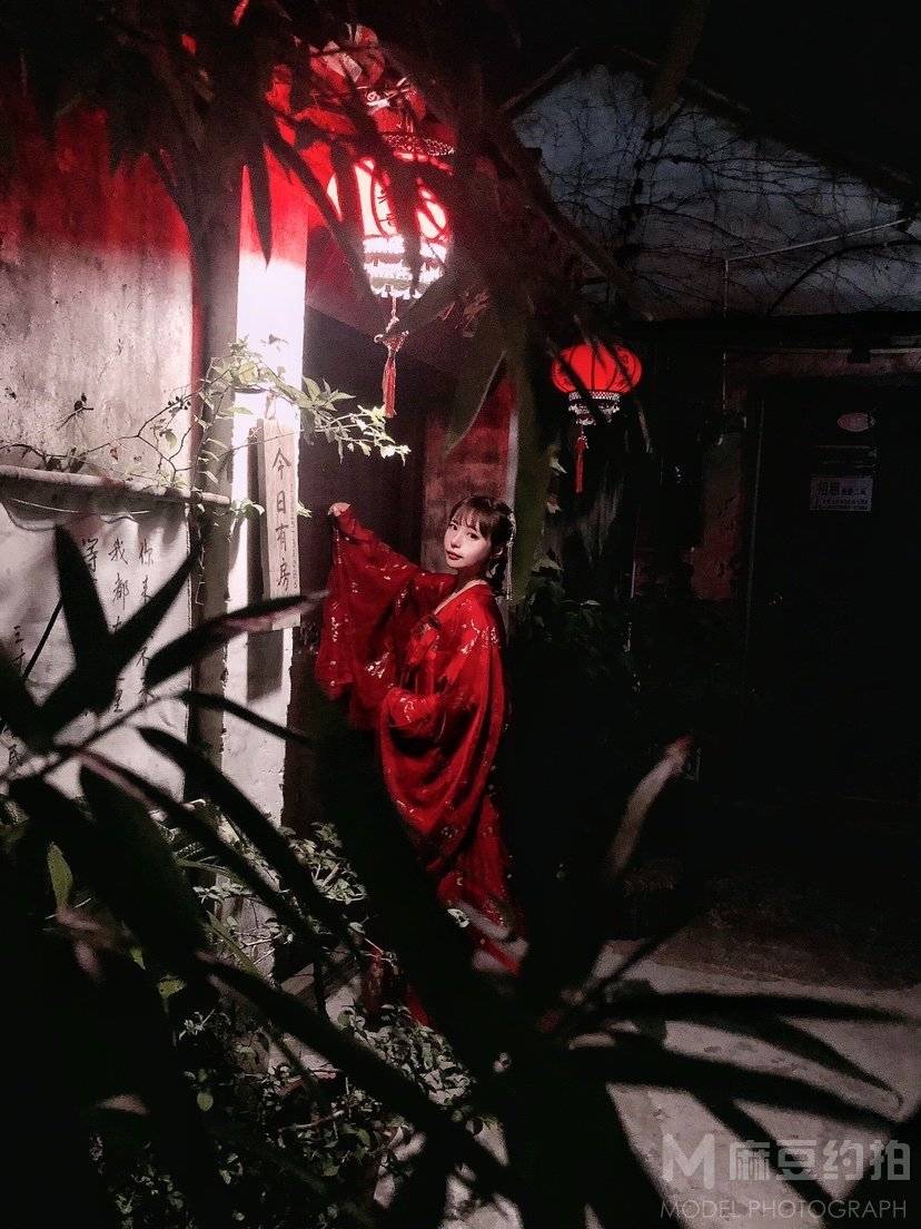 夜景模特