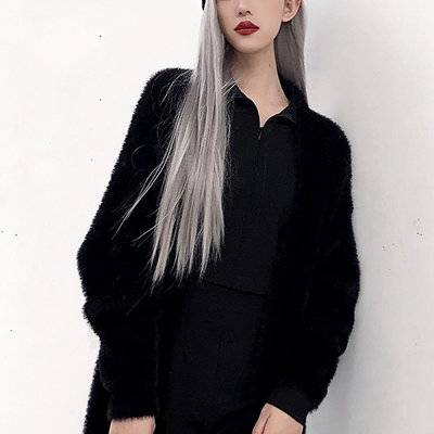 黑白模特