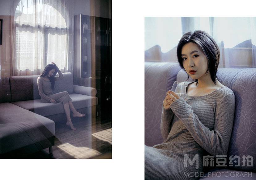 黑白模特