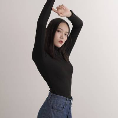 黑白模特