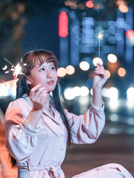 夜景模特