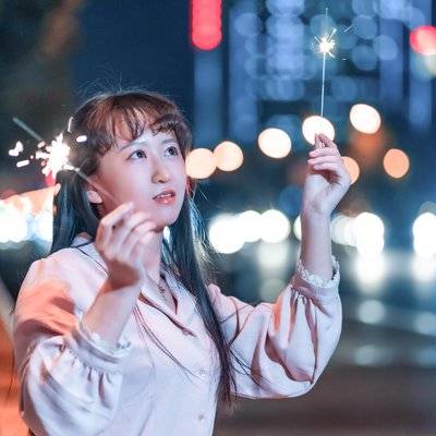 夜景模特