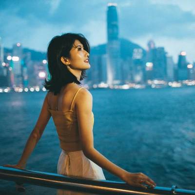 夜景模特