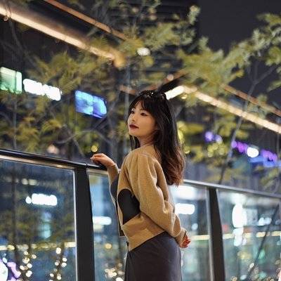 夜景模特