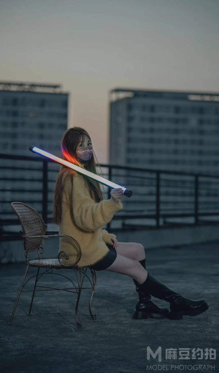 夜景模特