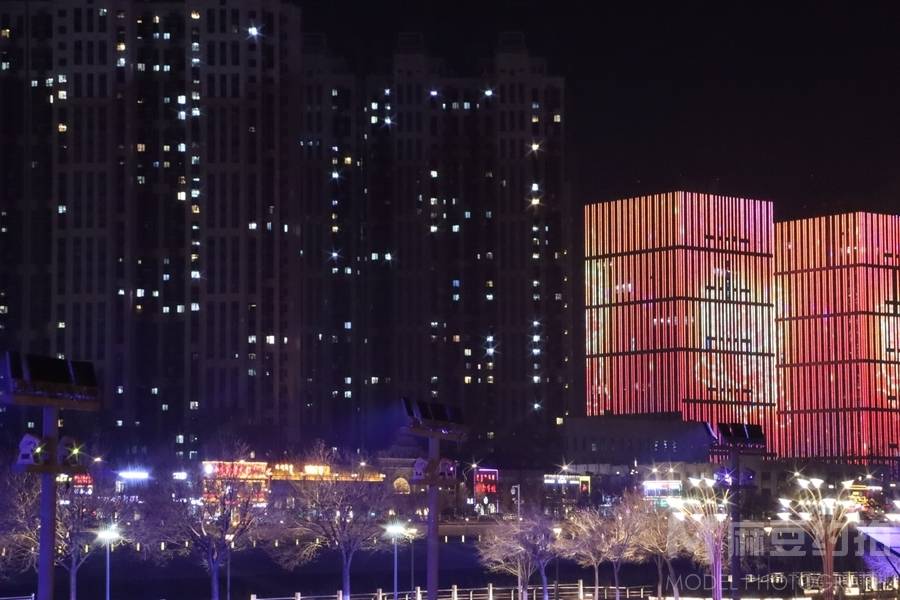 夜景模特