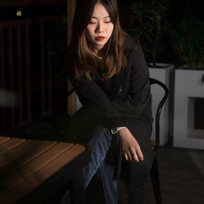 夜景模特