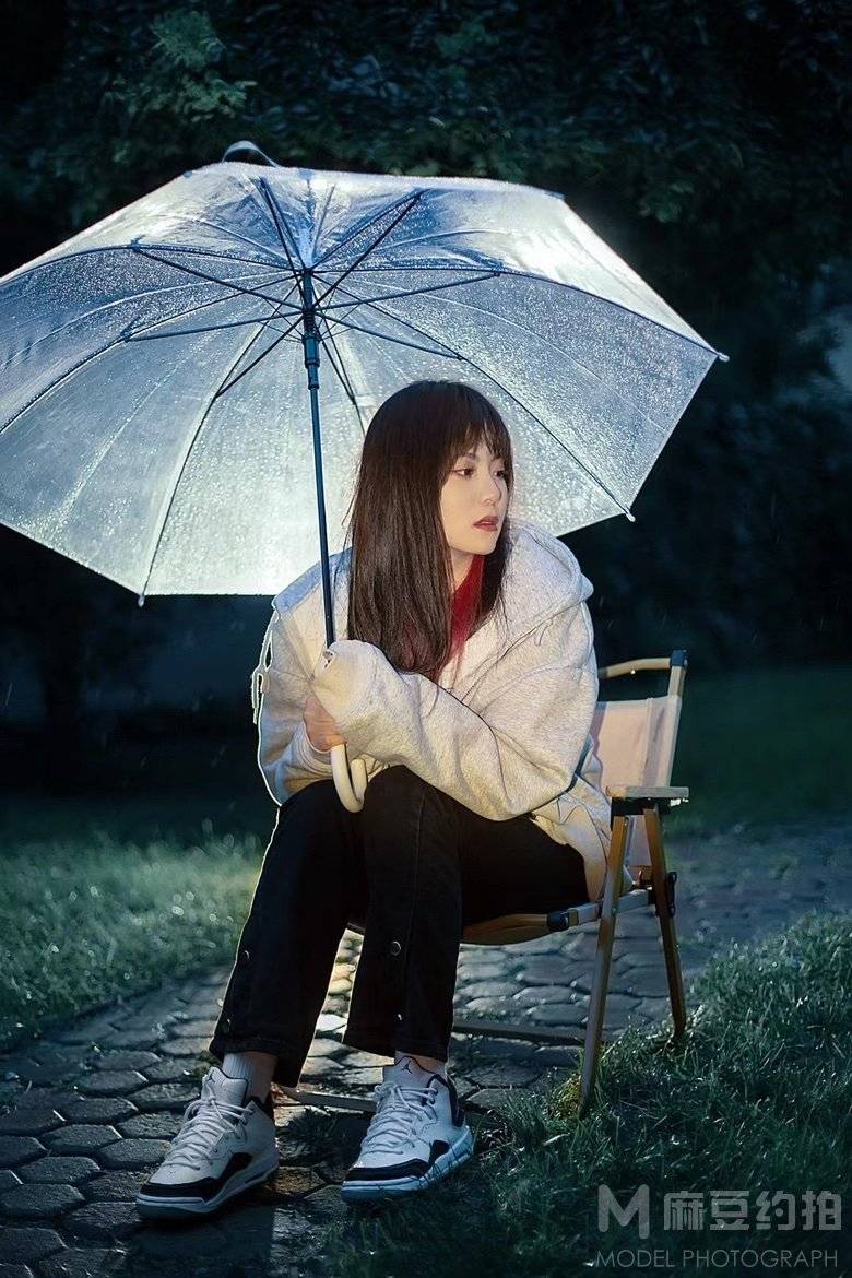 夜景模特