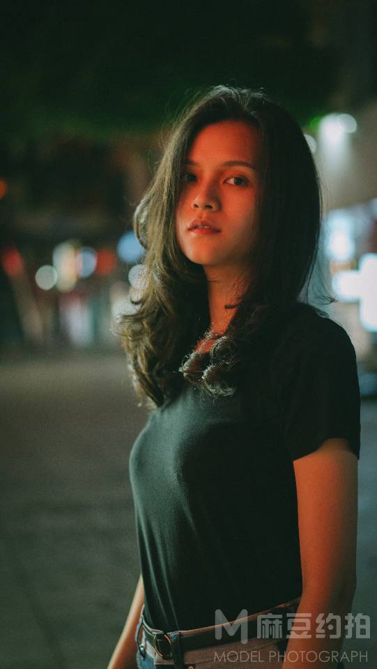 夜景模特