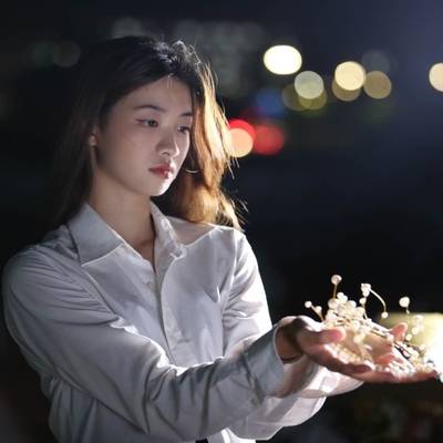 夜景模特