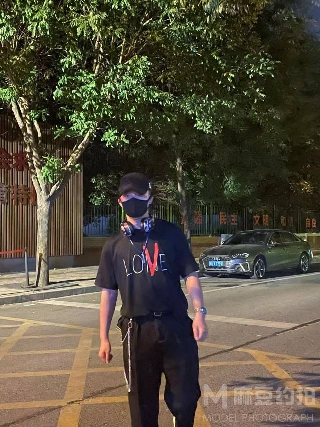 夜景模特