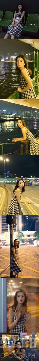 夜景模特
