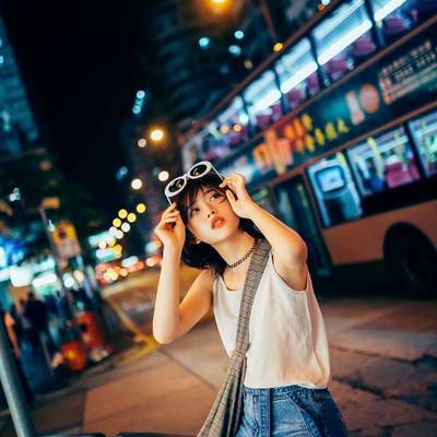 夜景模特
