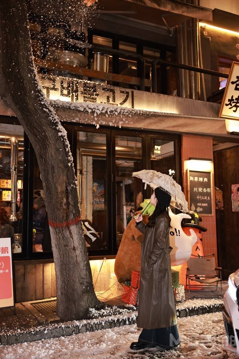 夜景模特