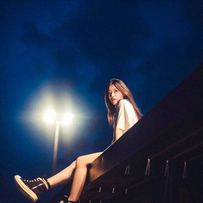 夜景模特